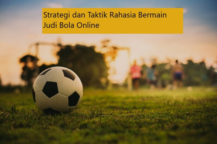 Rahasia Sukses Menang Judi Bola di Indonesia